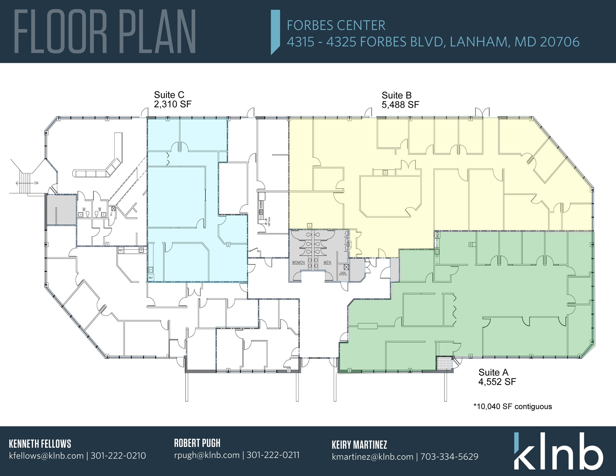 4315-4325 Forbes Blvd, Lanham, MD for lease Floor Plan- Image 1 of 2