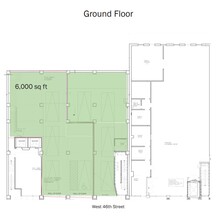 621-625 W 46th St, New York, NY for lease Floor Plan- Image 1 of 1