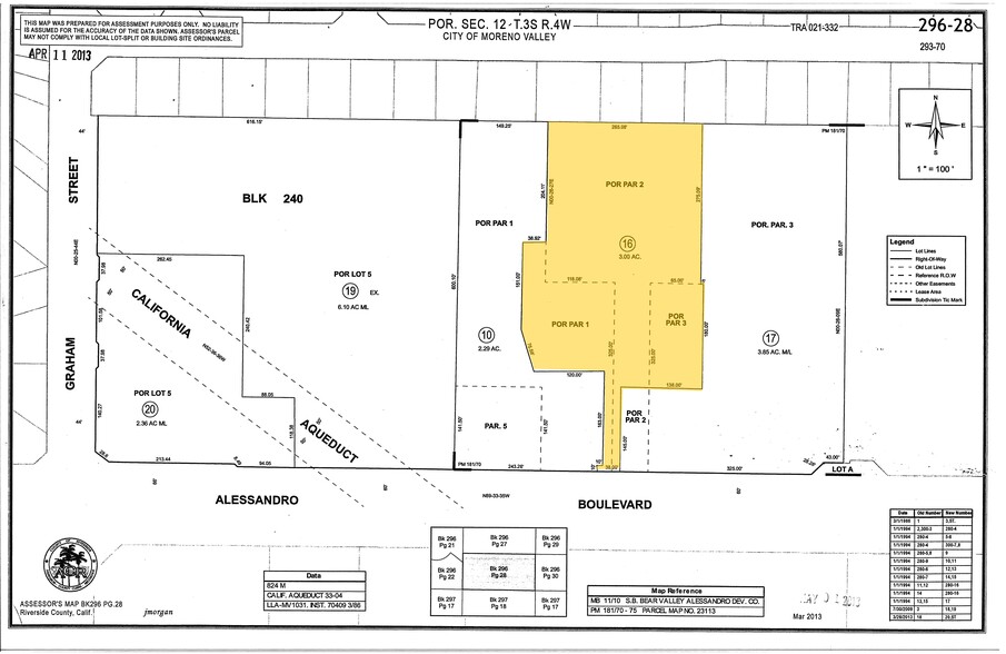 23750 Alessandro Blvd, Moreno Valley, CA for sale - Plat Map - Image 2 of 2