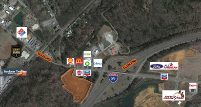 I-59 and Hwy 174, Springville, AL - AERIAL  map view - Image1
