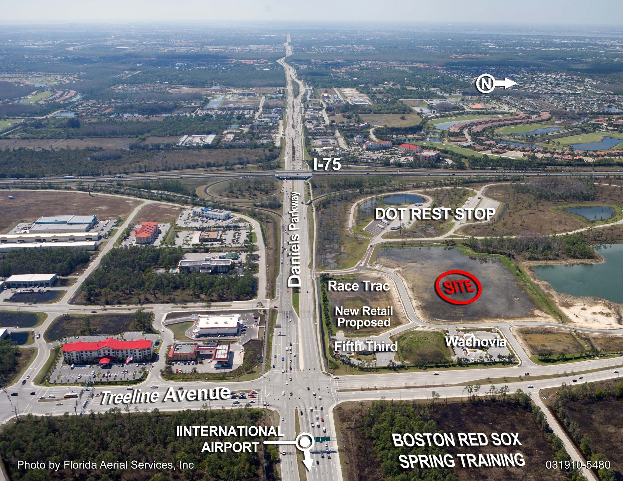 Daniels Pky, Fort Myers, FL 33912 1 to 6 acre +/ improved retail