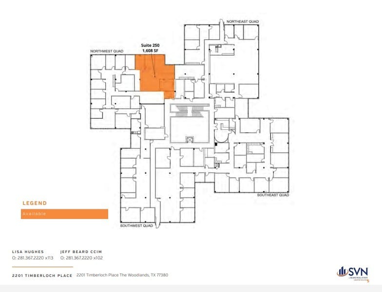 2201 Timberloch Pl, The Woodlands, TX for lease Floor Plan- Image 1 of 1