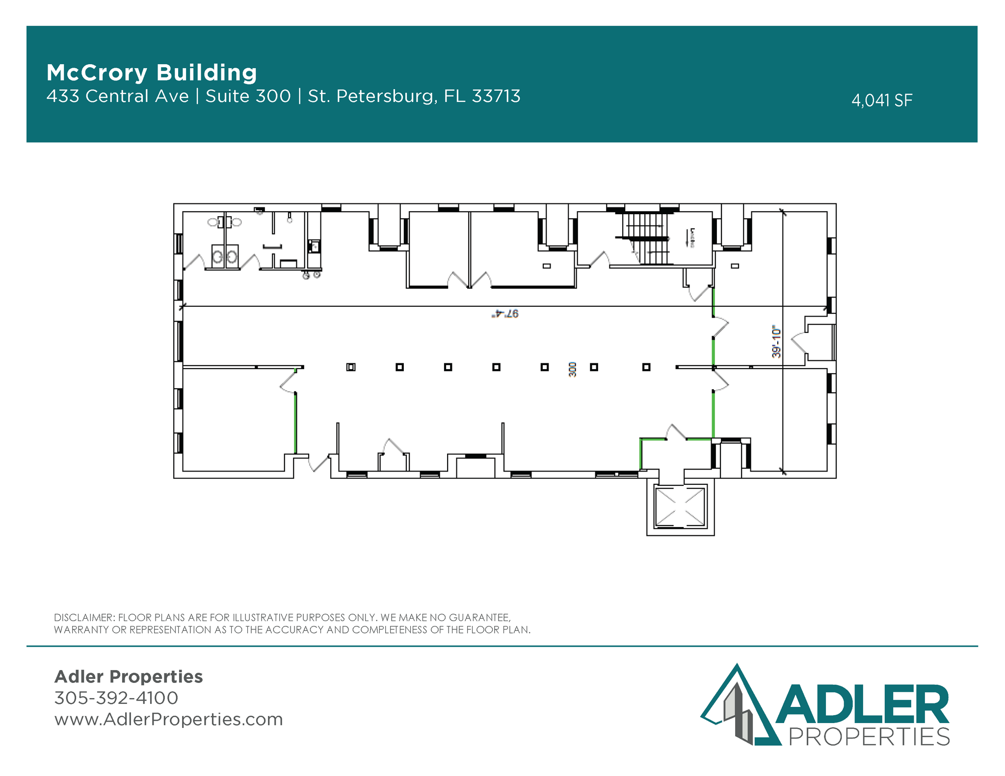 425-445 Central Ave, Saint Petersburg, FL for lease Floor Plan- Image 1 of 1