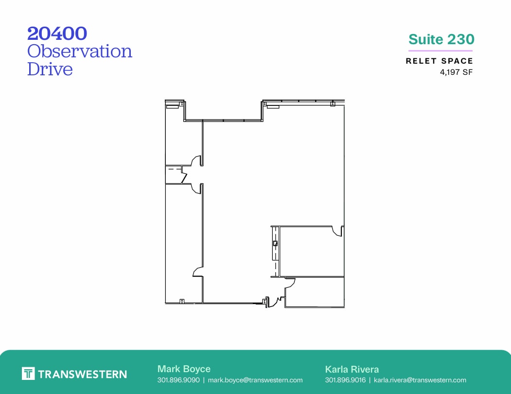 20400 Observation Dr, Germantown, MD for lease Floor Plan- Image 1 of 1