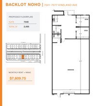 7041-7057 1/2 Vineland Ave, North Hollywood, CA for lease Floor Plan- Image 1 of 1