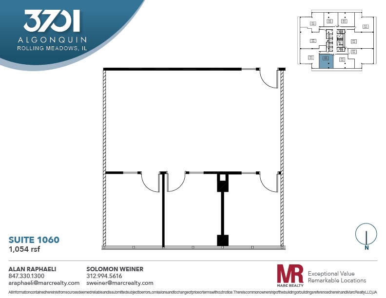 3701 Algonquin Rd, Rolling Meadows, IL for lease Floor Plan- Image 1 of 1