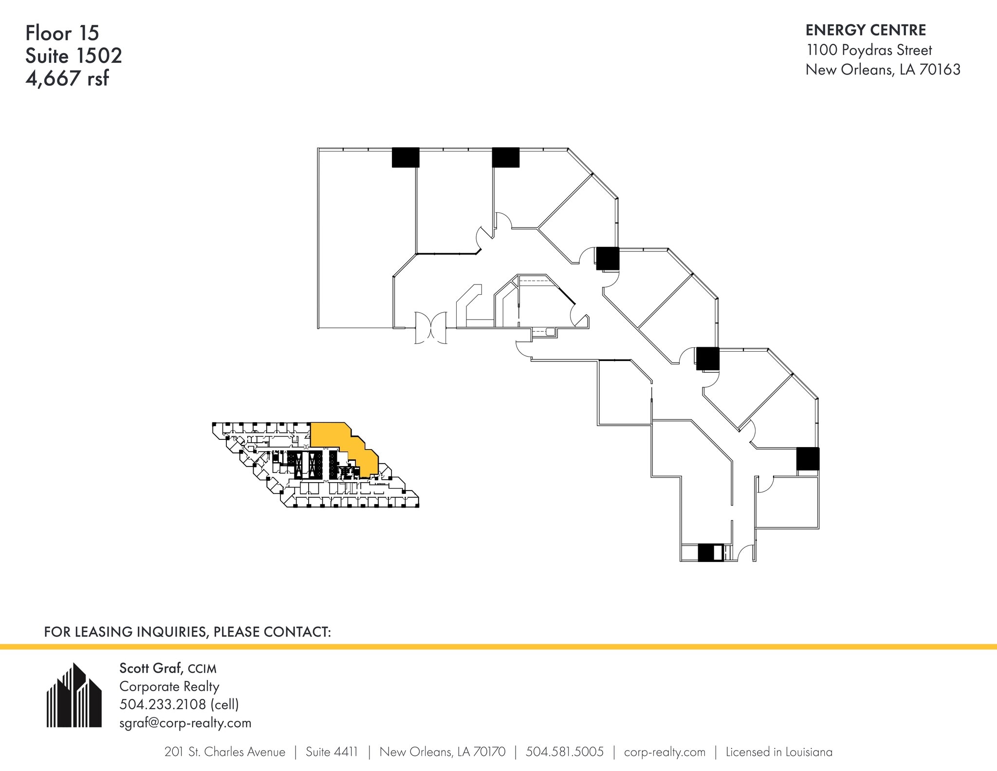 1100 Poydras St, New Orleans, LA for lease Site Plan- Image 1 of 1