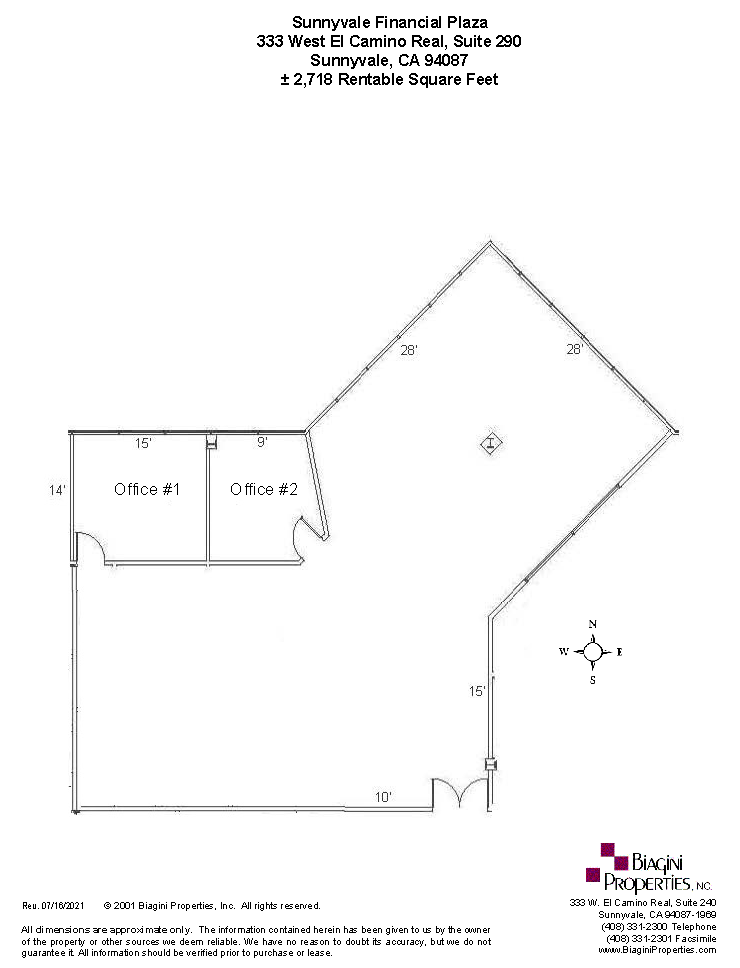 333 W El Camino Real, Sunnyvale, CA for lease Floor Plan- Image 1 of 1