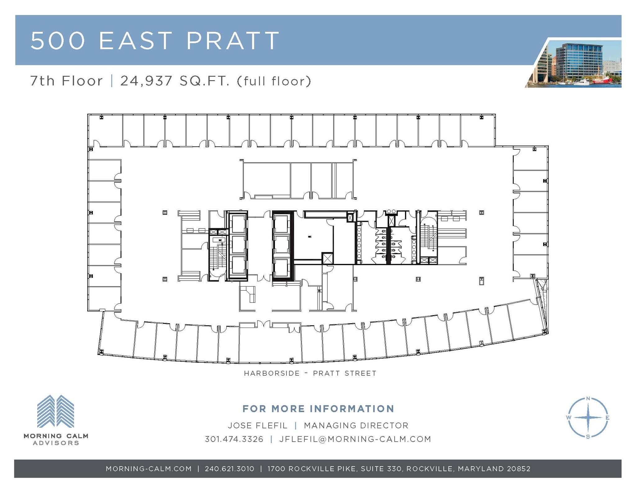 500 E Pratt St, Baltimore, MD for lease Floor Plan- Image 1 of 1