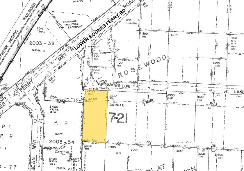 5950 Willow Ln, Lake Oswego, OR for sale - Plat Map - Image 1 of 1