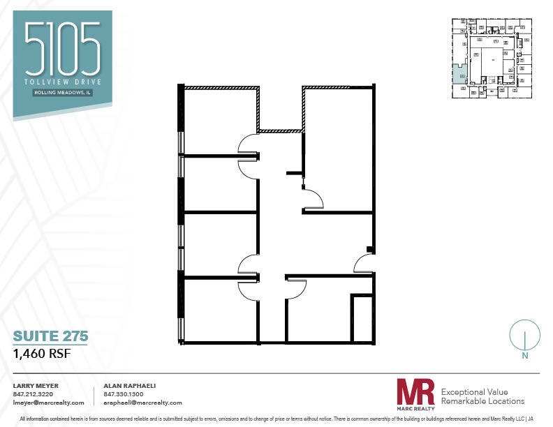 5105 Tollview Dr, Rolling Meadows, IL for lease Floor Plan- Image 1 of 6