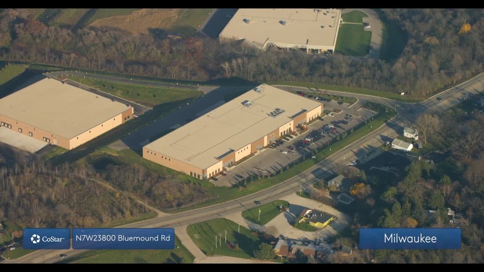 N7W23700 Bluemound Rd, Waukesha, WI for lease - Aerial Video - Image 2 of 14