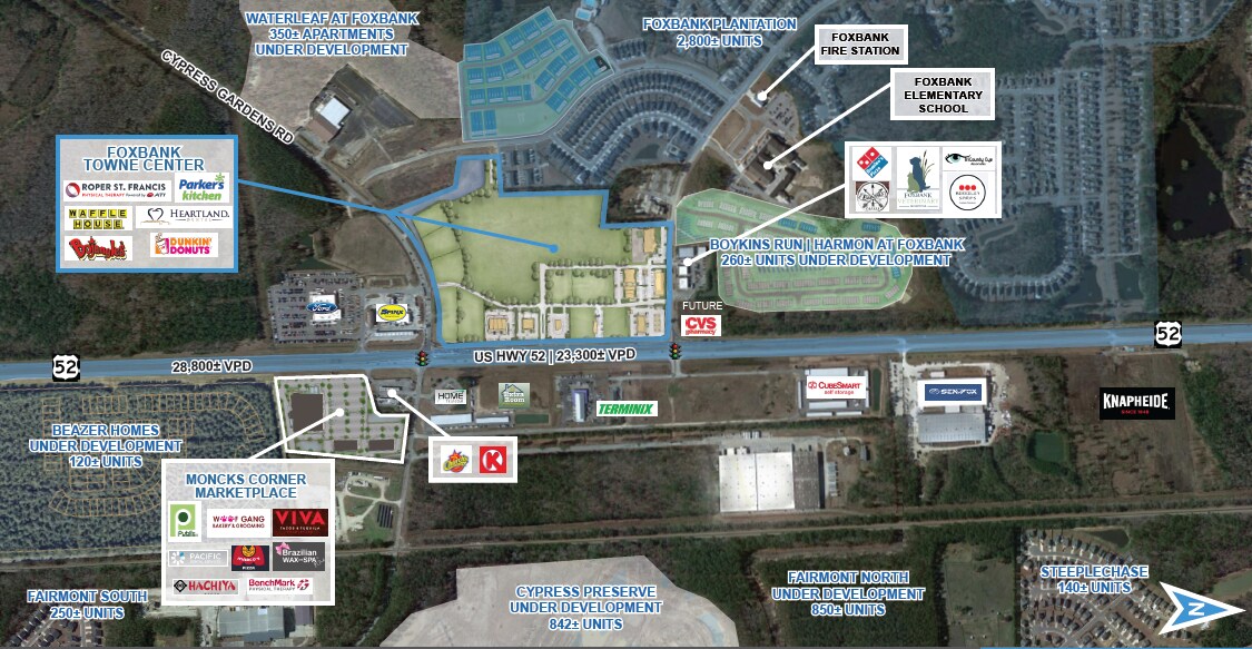 US Hwy 52, Moncks Corner, SC 29461 Foxbank Towne Center Commercial