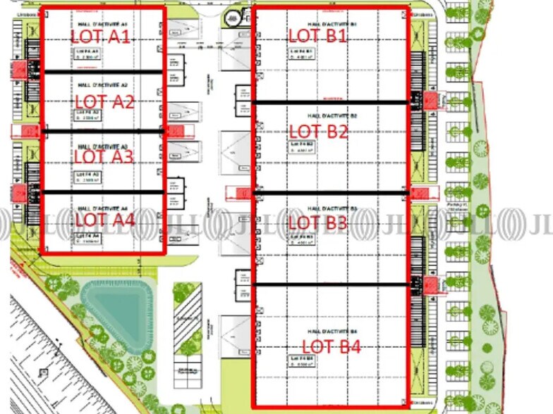 Industrial in Mionnay for lease - Site Plan - Image 2 of 2