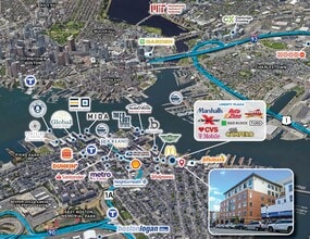 252 Meridian St, Boston, MA - AERIAL map view