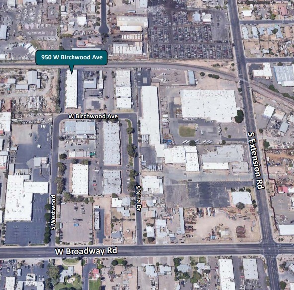 950 W Birchwood Ave, Mesa, AZ for lease - Aerial - Image 2 of 2