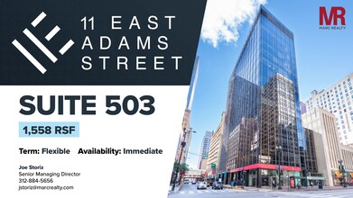 11 E Adams St, Chicago, IL for lease - Commercial Listing Video 