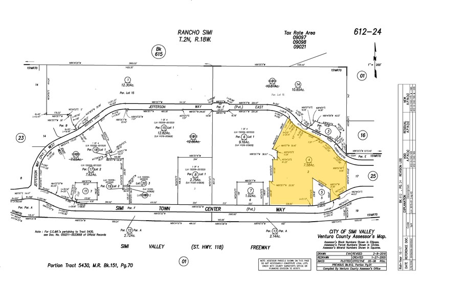 1475 Simi Town Center Way, Simi Valley, CA for sale - Plat Map - Image 1 of 1