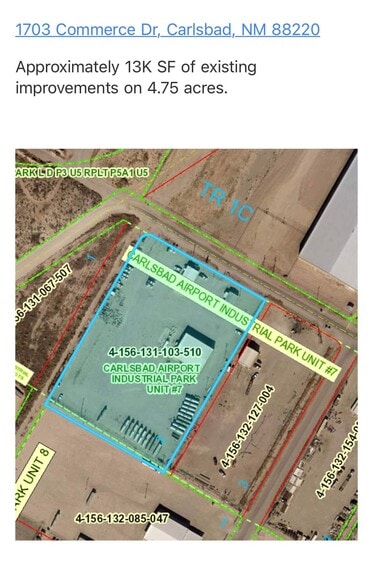 1703 Commerce Dr, Carlsbad, NM for sale - Aerial - Image 2 of 2