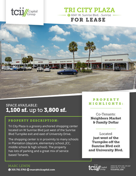 5995-6081 W Sunrise Blvd, Sunrise, FL for lease - Building Photo - Image 1 of 10