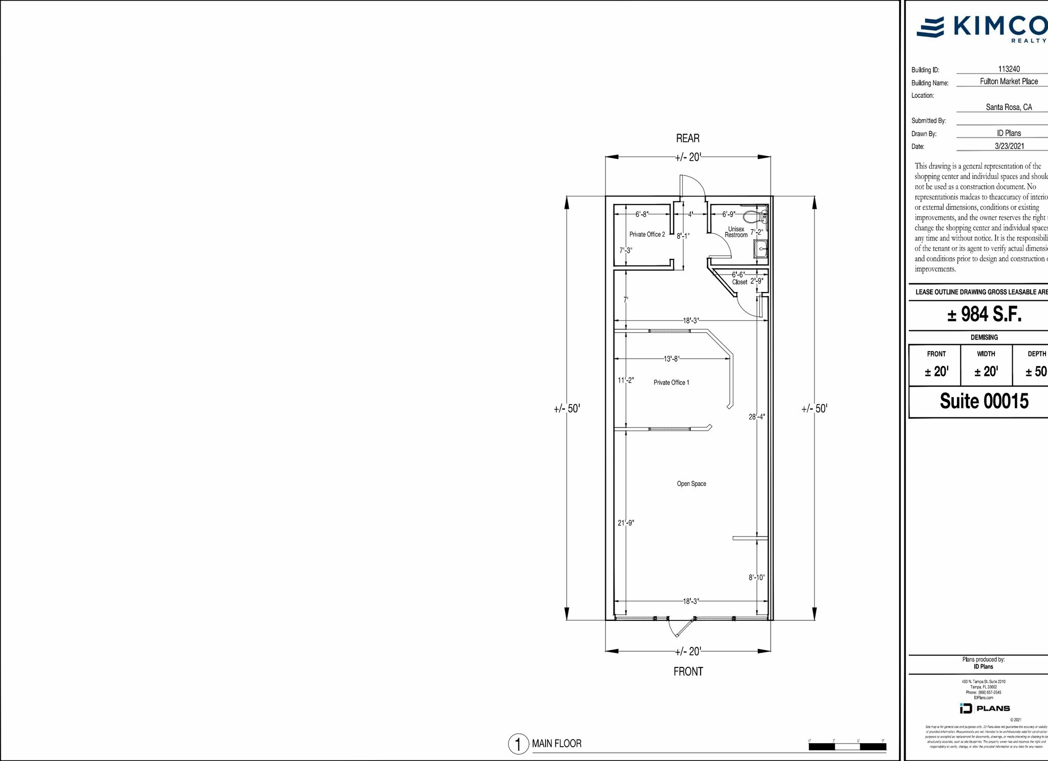1407-2575 Fulton Rd, Santa Rosa, CA for lease Floor Plan- Image 1 of 1