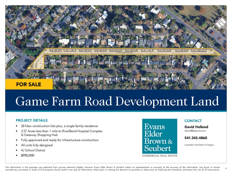 Game Farm Rd Development Land, Springfield, OR for sale - Building Photo - Image 2 of 11