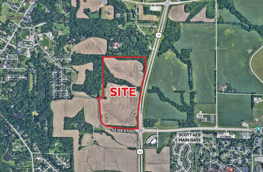 Seibert Rd & Rt 158, Shiloh, IL for sale - Aerial - Image 1 of 2