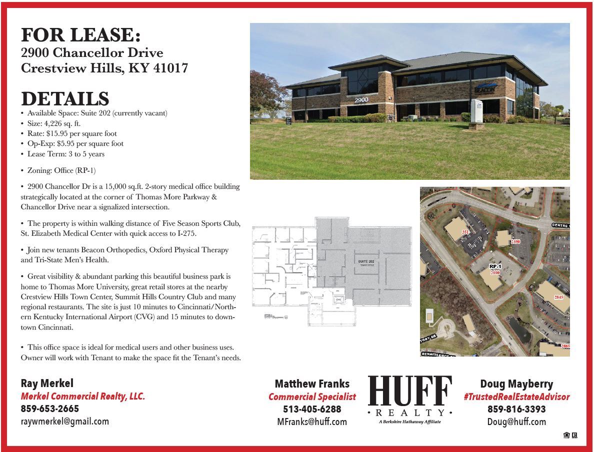 2900 Chancellor Dr, Crestview Hills, KY for lease Building Photo- Image 1 of 1