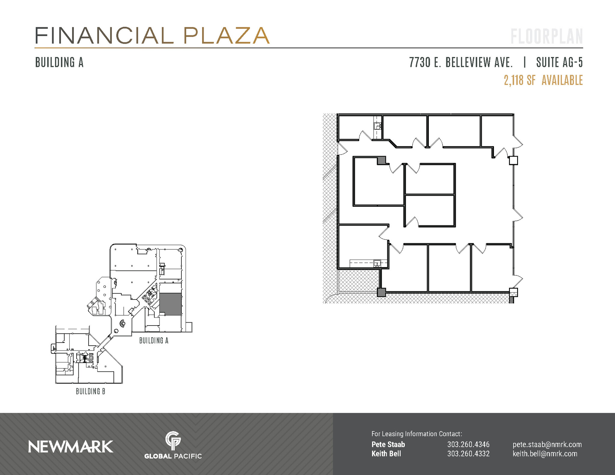 7730 E Belleview Ave, Greenwood Village, CO for lease Floor Plan- Image 1 of 2