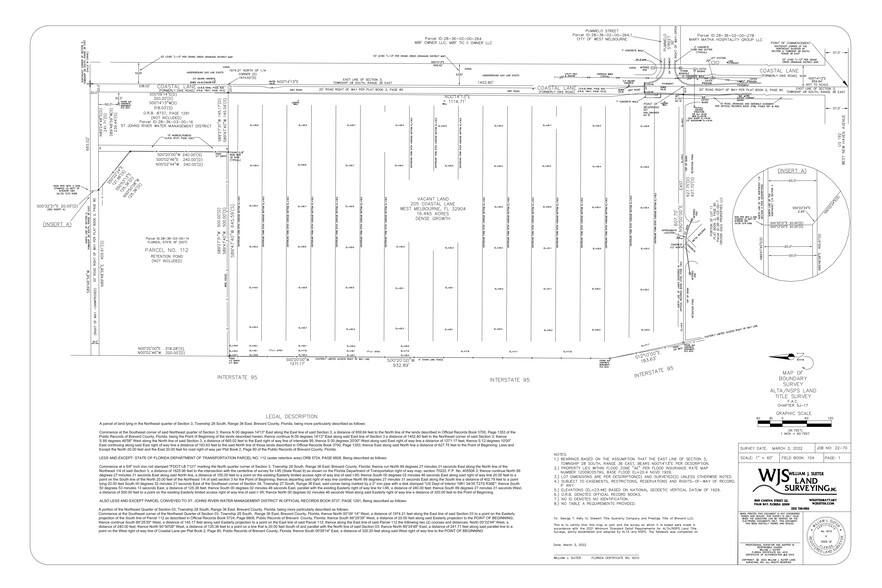 205 Coastal Lane, Melbourne, FL for sale - Site Plan - Image 3 of 3