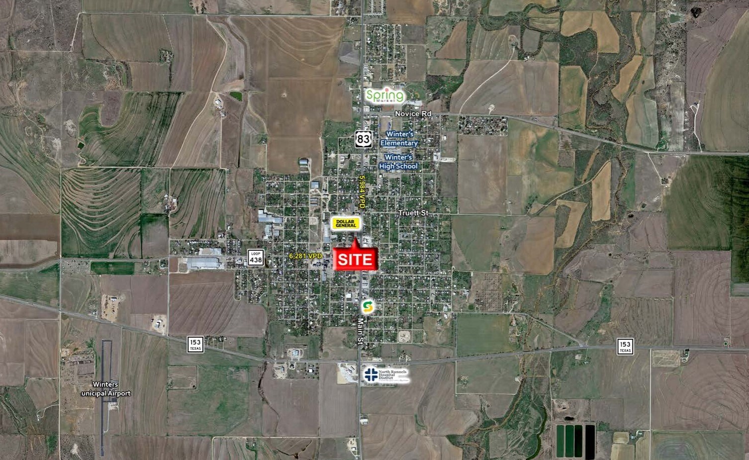 205 N Main St, Winters, TX 79567 Former Family Dollar Winters