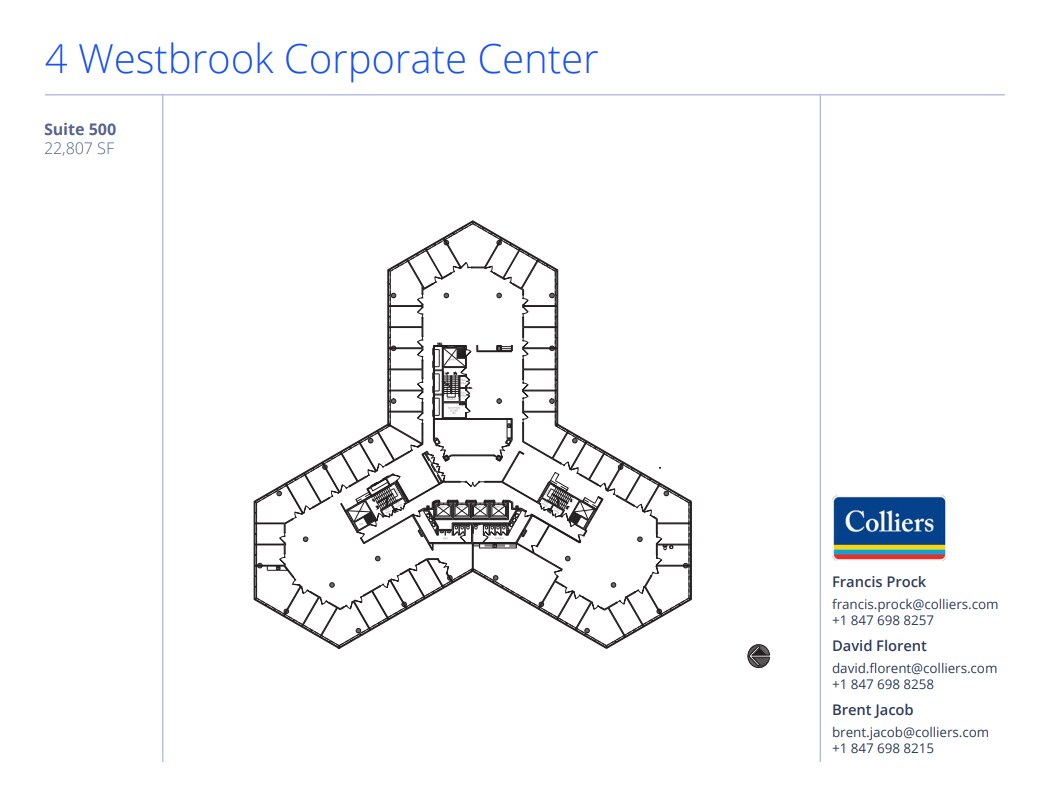 4 Westbrook Corporate Ctr, Westchester, IL for lease Floor Plan- Image 1 of 1