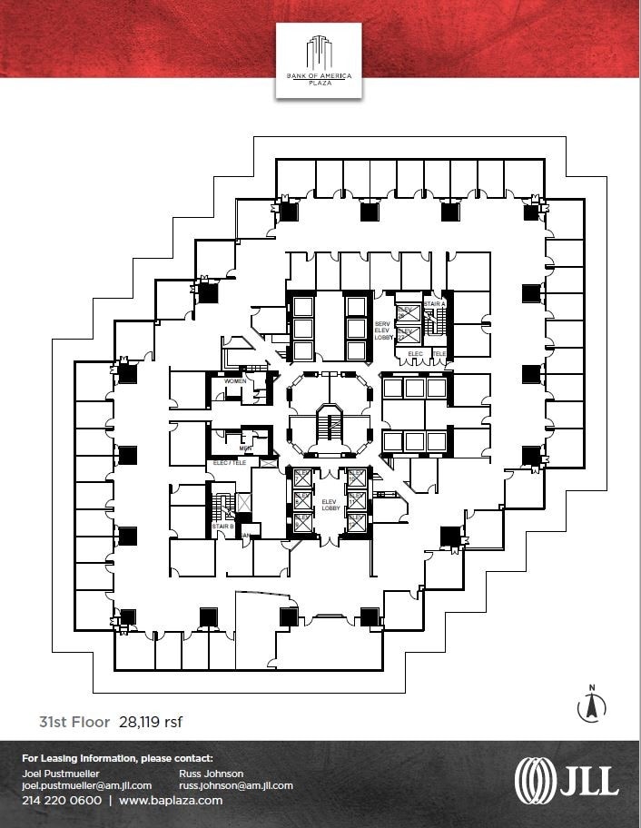 901 Main St, Dallas, TX for lease Floor Plan- Image 1 of 1