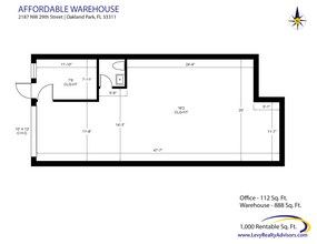 1900-2261 NW 29th St, Oakland Park, FL for lease Floor Plan- Image 2 of 3