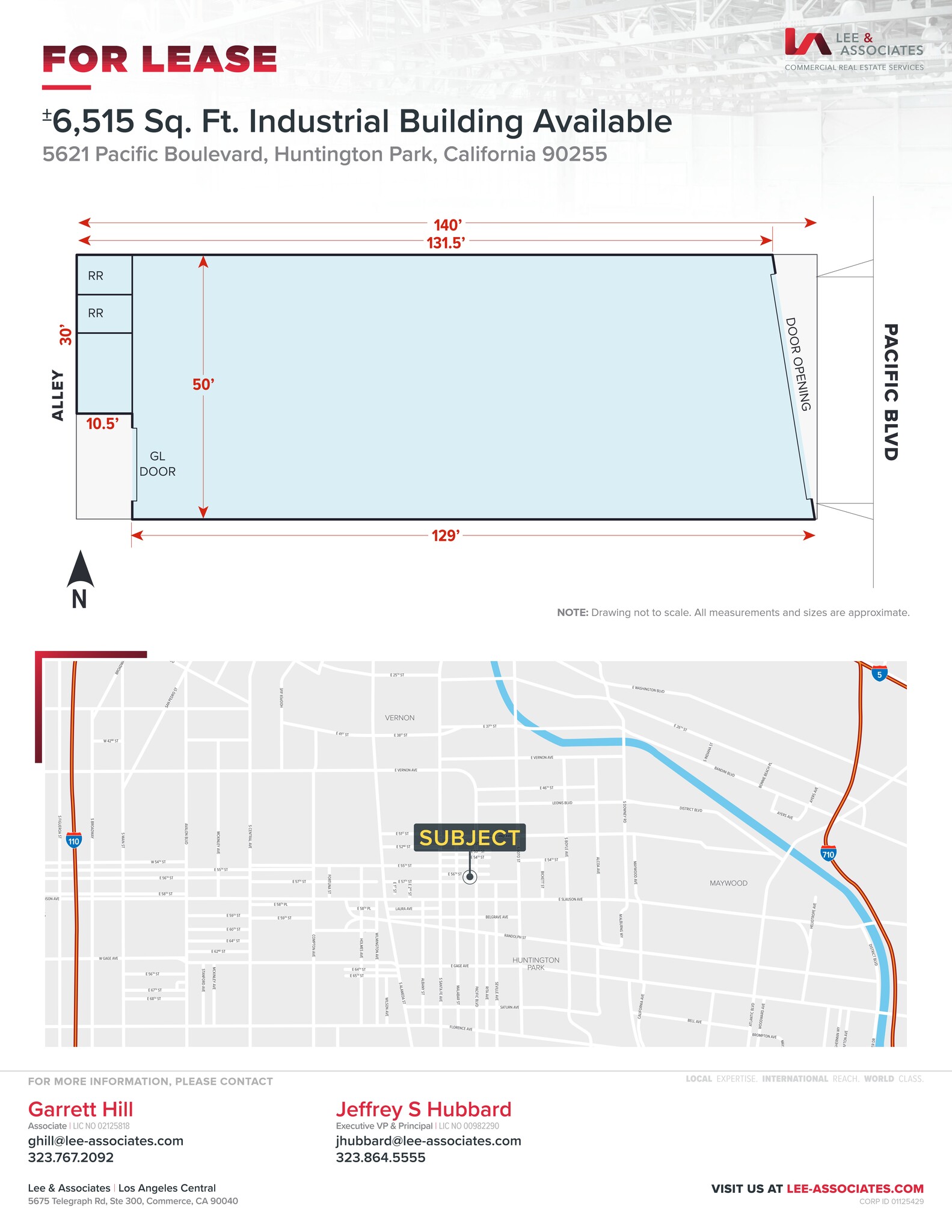 5621 Pacific Blvd, Huntington Park, CA for lease Site Plan- Image 1 of 2