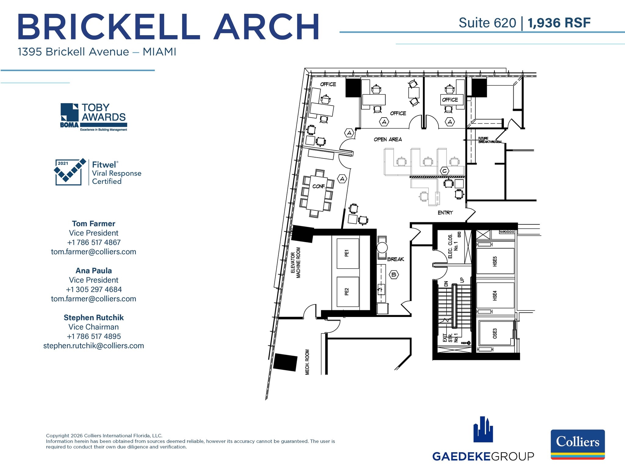 1395 brickell Ave, Miami, FL for lease Interior Photo- Image 1 of 1