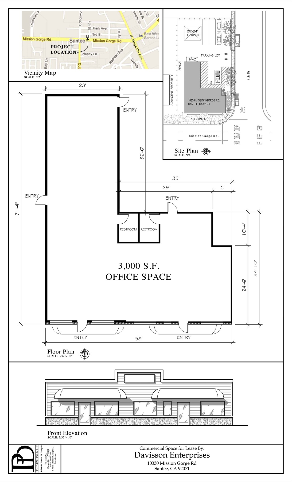 10330 Mission Gorge Rd, Santee, CA for lease Site Plan- Image 1 of 1