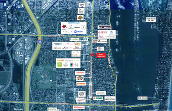 3008-3014 S Dixie Hwy, West Palm Beach, FL - aerial  map view