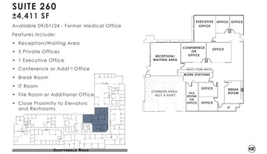 11333 N Scottsdale Rd, Scottsdale, AZ for lease Floor Plan- Image 1 of 1