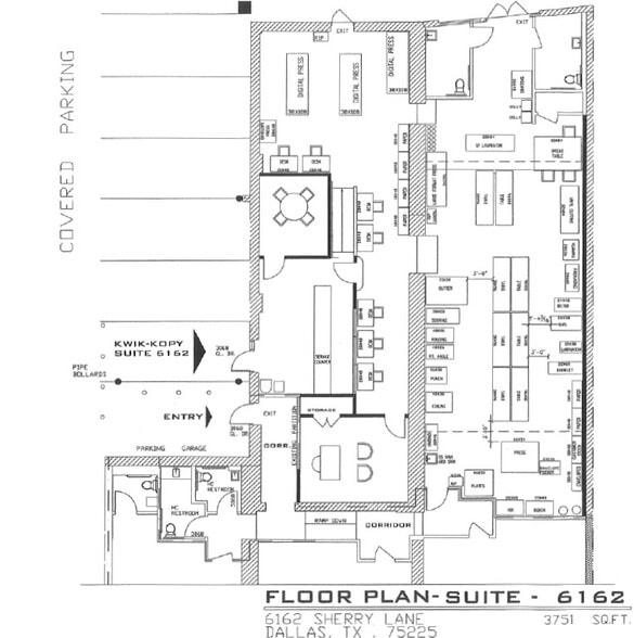 6166-6176 Sherry Ln, Dallas, TX for lease - Floor Plan - Image 2 of 10
