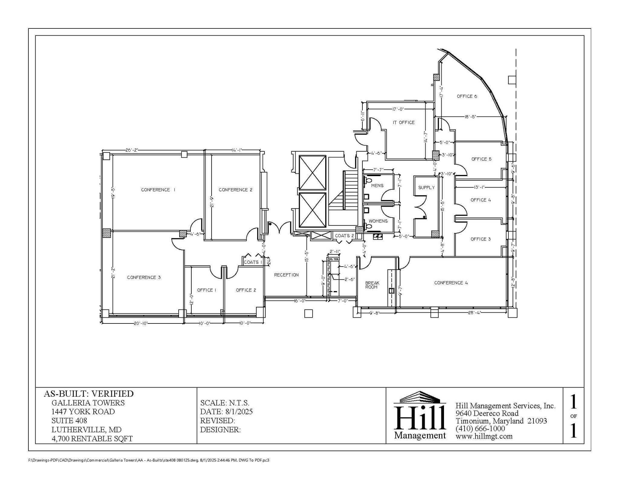 1447 York Rd, Lutherville, MD for lease Floor Plan- Image 1 of 1