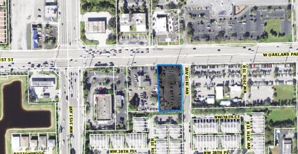 3100 NW 30th Ave, Oakland Park, FL - AERIAL  map view