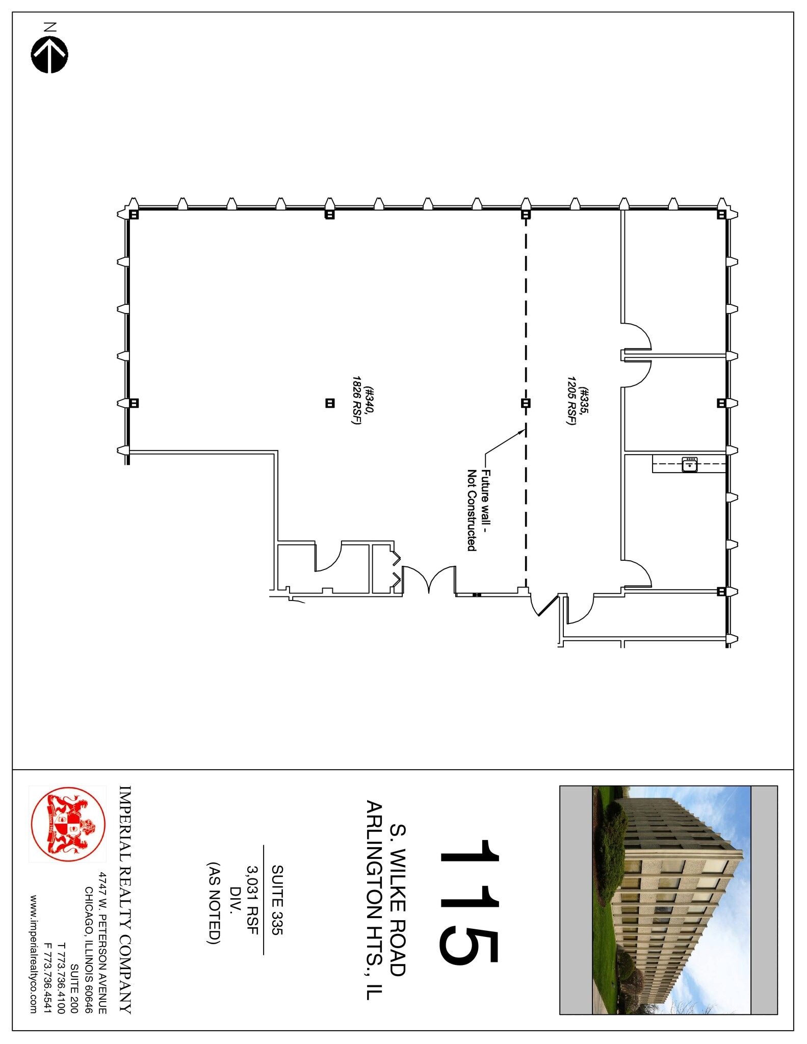 115 S Wilke Rd, Arlington Heights, IL for lease Site Plan- Image 1 of 5