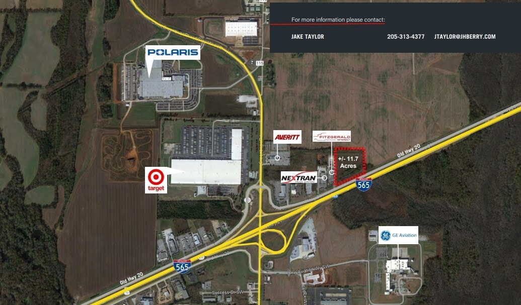 20 I-565 Hwy, Madison, AL for sale Aerial- Image 1 of 2