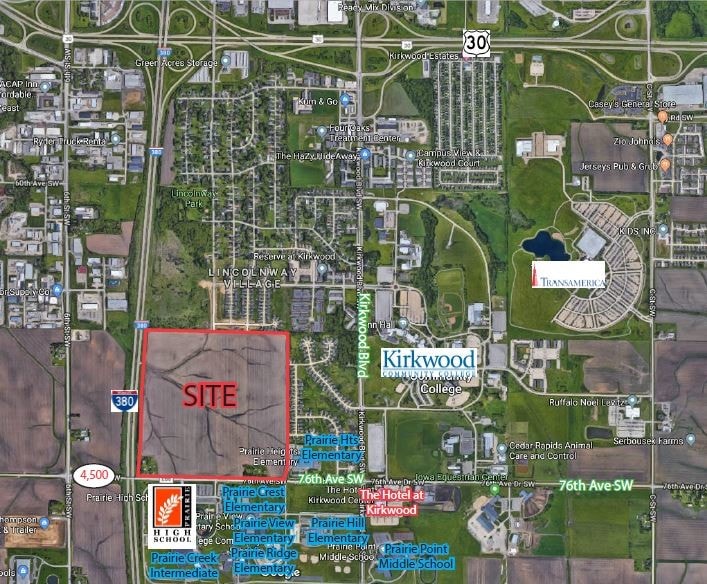 460 76th Ave SW, Cedar Rapids, IA for sale Aerial- Image 1 of 1