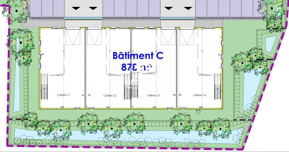 Flex in Chambray-lès-Tours for lease - Site Plan - Image 2 of 3