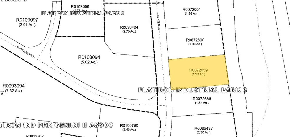 2400 Central Ave, Boulder, CO for sale - Plat Map - Image 1 of 1