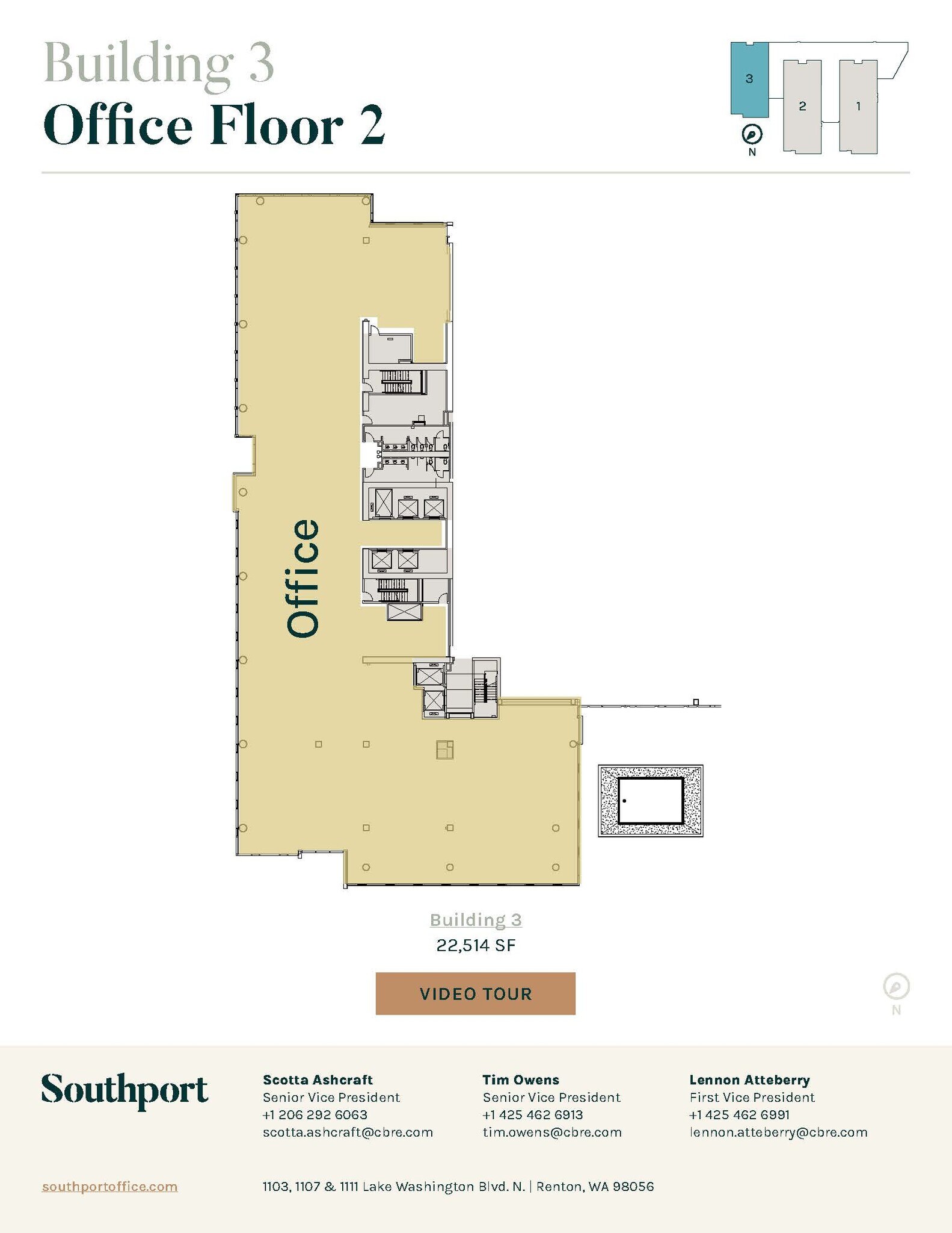 1101 Lake Washington Blvd N, Renton, WA for lease Floor Plan- Image 1 of 1