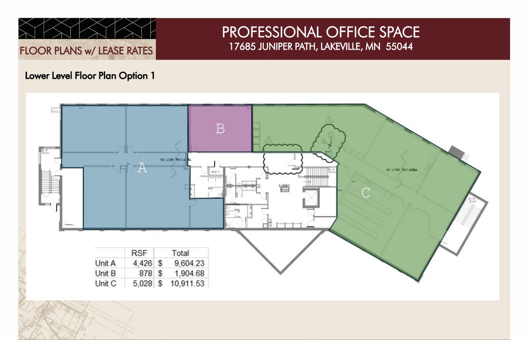 17685 Juniper Path, Lakeville, MN for lease Floor Plan- Image 1 of 2