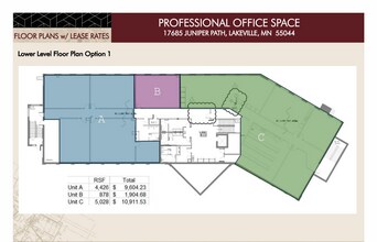 17685 Juniper Path, Lakeville, MN for lease Floor Plan- Image 1 of 2